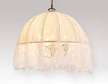 Люстра подвесная Базель CL407154 Citilux бежевая на 5 ламп, основание жёлтое бронзовое в стиле кантри классический Люстра подвесная Базель CL407154 Citilux бежевая на 5 ламп, основание жёлтое бронзовое в стиле кантри классический